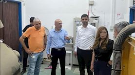 קרעי בביקור בצפון, צילום: בזק